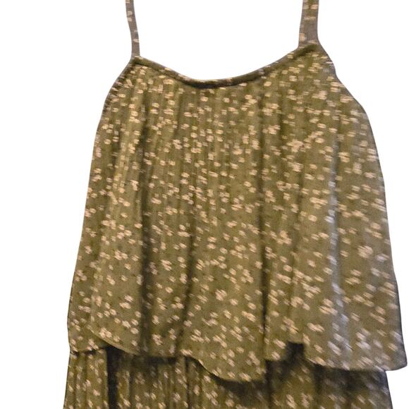 Exlura Micro Floral Tiered Mini Dress size large - Picture 4 of 7